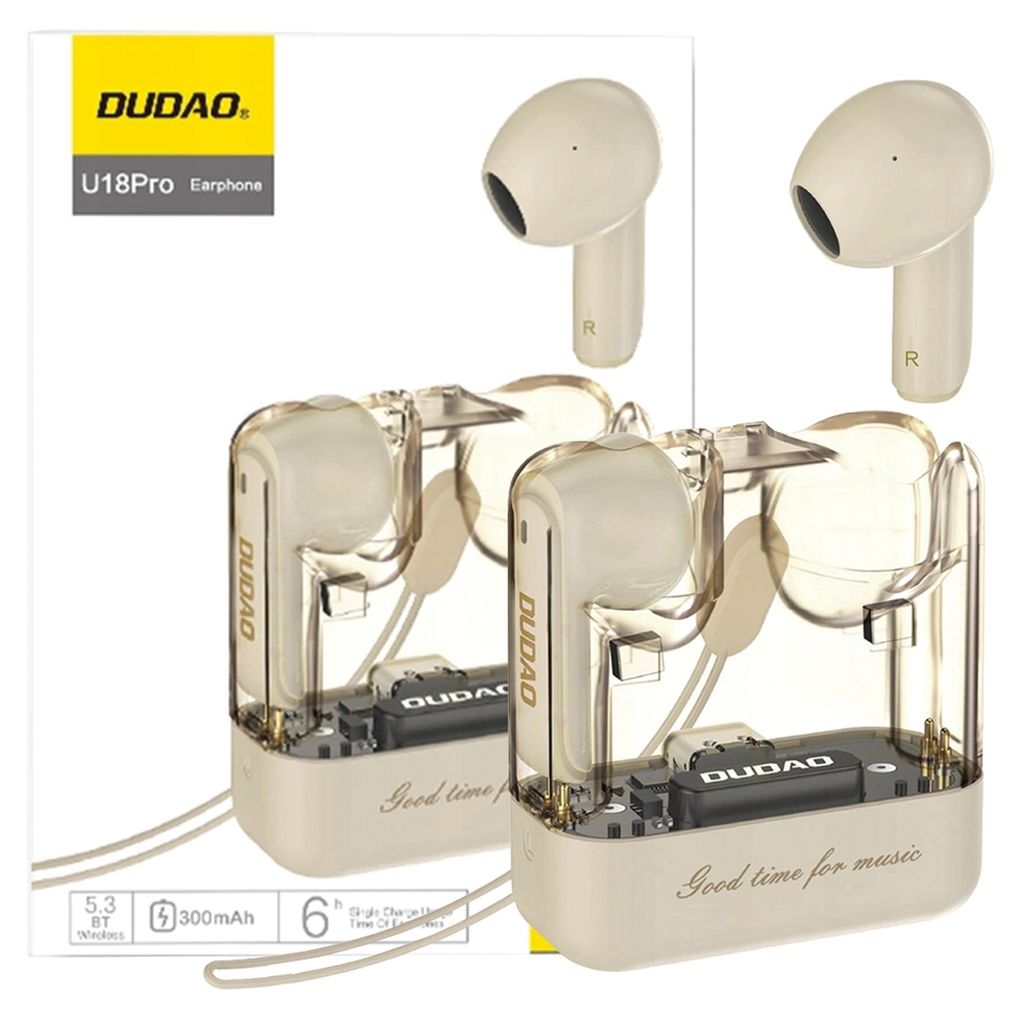 Dudao U18Pro Bluetooth 5.3 TWS Kopfhörer - Beige KP38025 Produktbild 