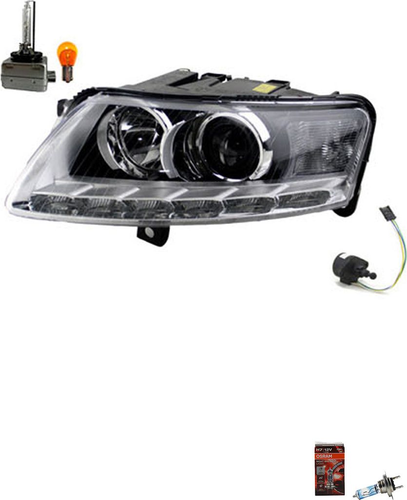 Johns, Scheinwerfer + Osram Xenarc Night Breaker Laser passend für Audi A6 4F 08- Links 4F0941029CP 4F0941029BP 4F0941029EP 4F0941029FD 4B0941293A...