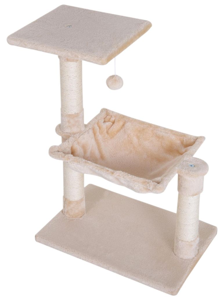 PawHut Kletterbaum Katzenbaum Kratzbaum mit Sisalsäule Produktbild 