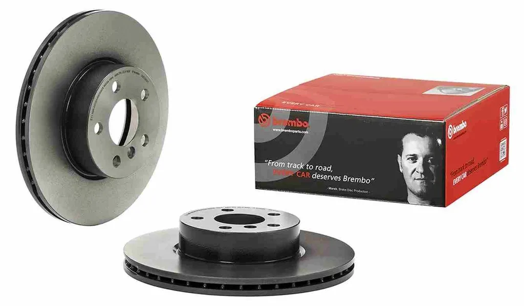 Disque de frein Brembo 09.D338.21 avec revêtement anti-corrosion UV