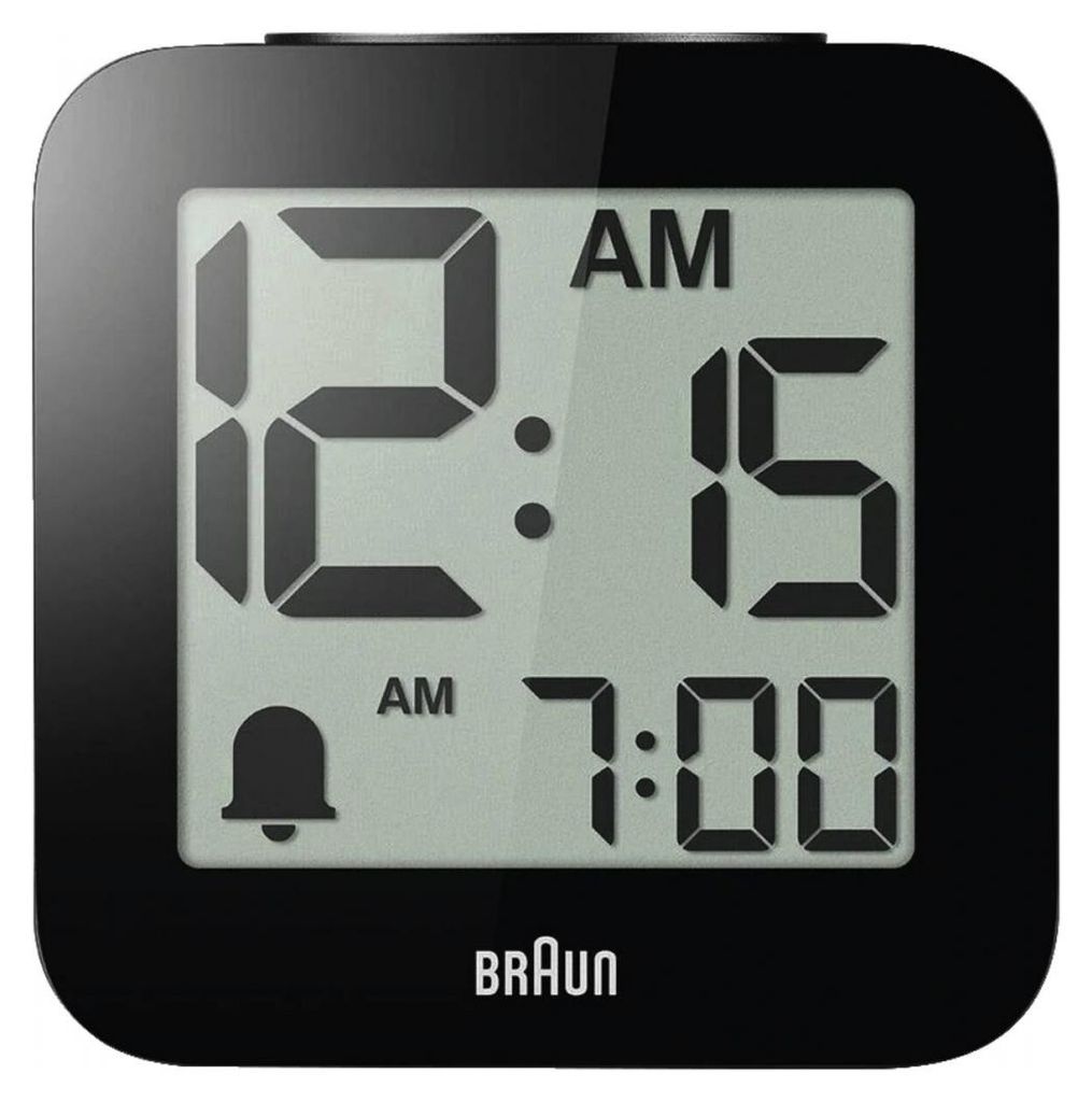 Braun BC 25 BP schwarz Quarzwecker mit Sprachausgabe