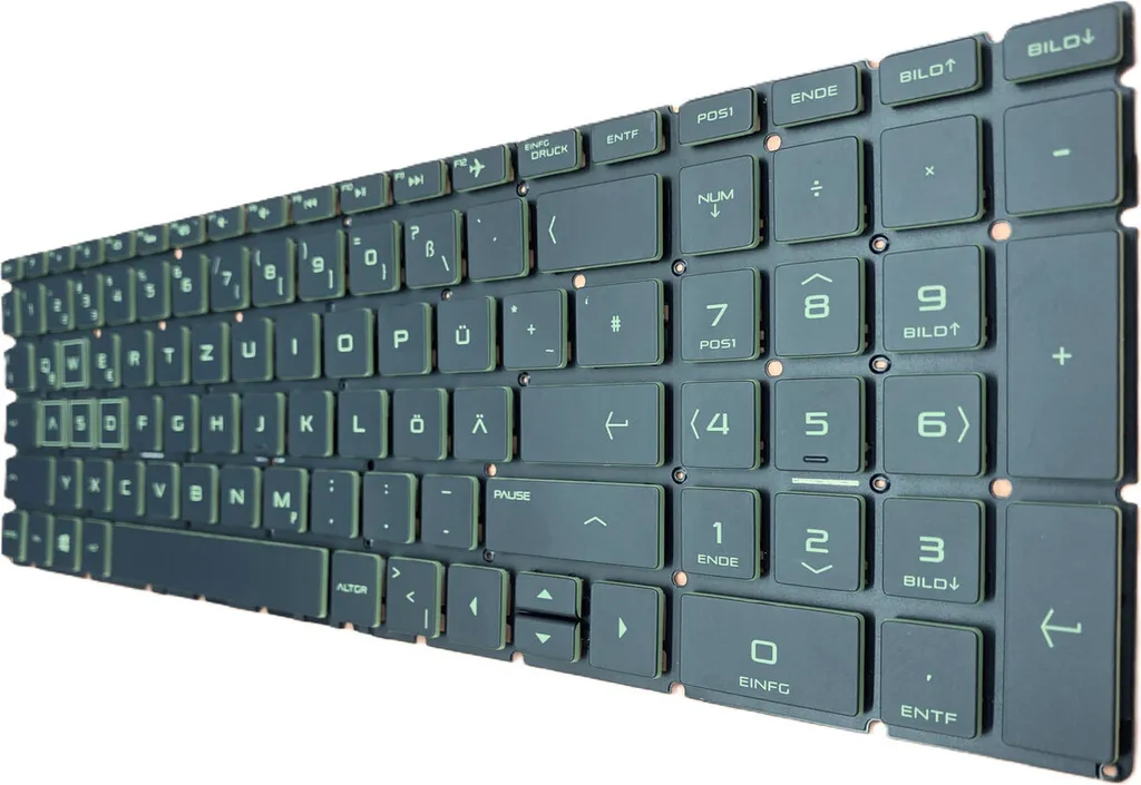 Clavier AZERTY Français Vert Rétroéclairé pour HP 17-B Séries