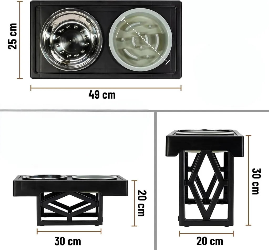 Set de gamelles pour chien ajustable idéal pour confort et digestion