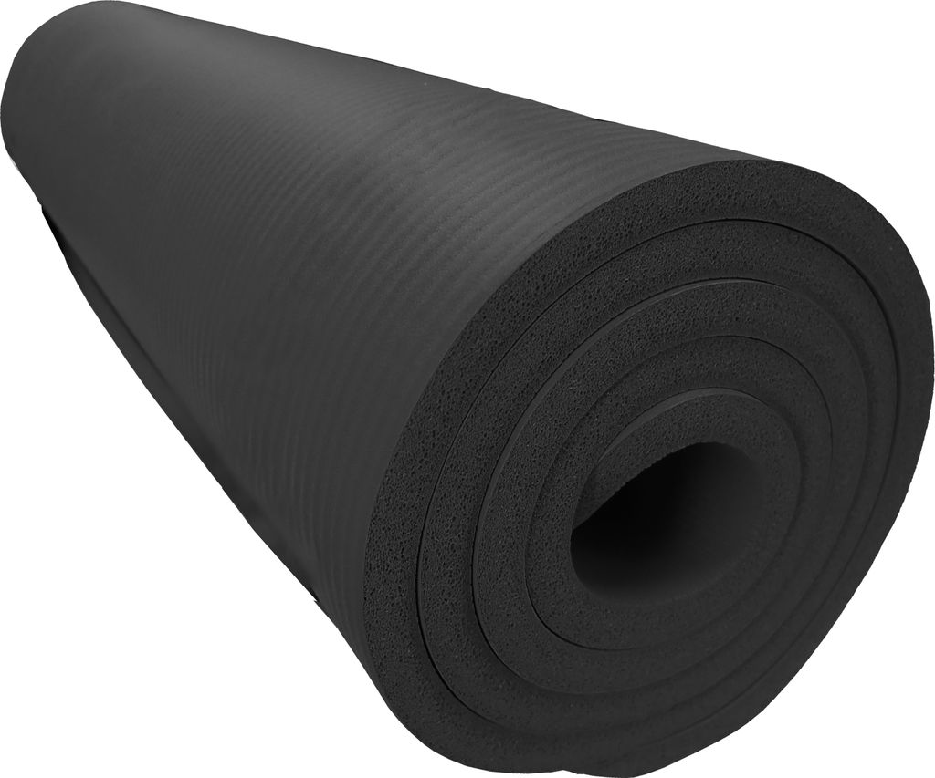 Gymnastická podložka NBR 183x60x1,2 cm, ČIERNA Obrázok produktu 