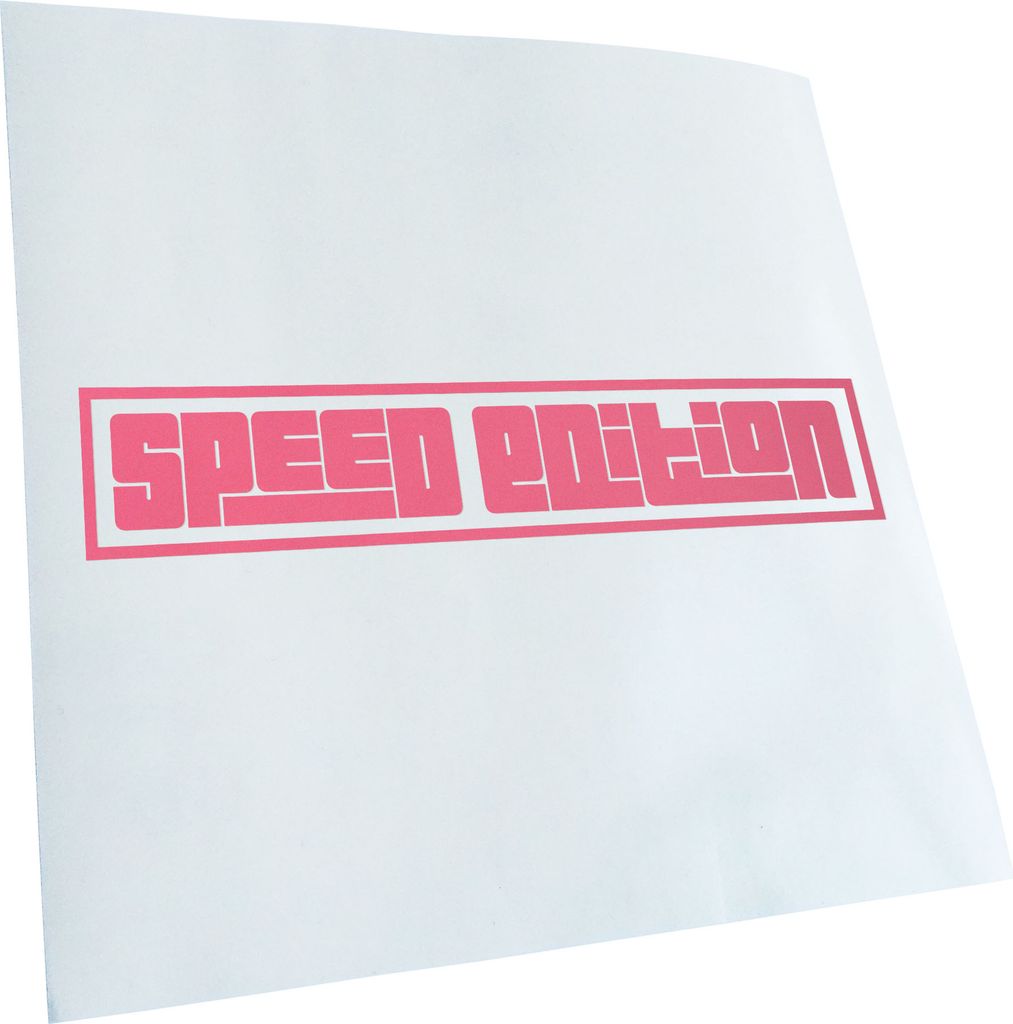 Kiwistar - Autoaufkleber - Speed Edition - Hellrosa - 30x6cm - Aufkleber für Auto, Laptop, Fahrrad, LKW, Motorrad mehrfarbig JDM Decal Racing
