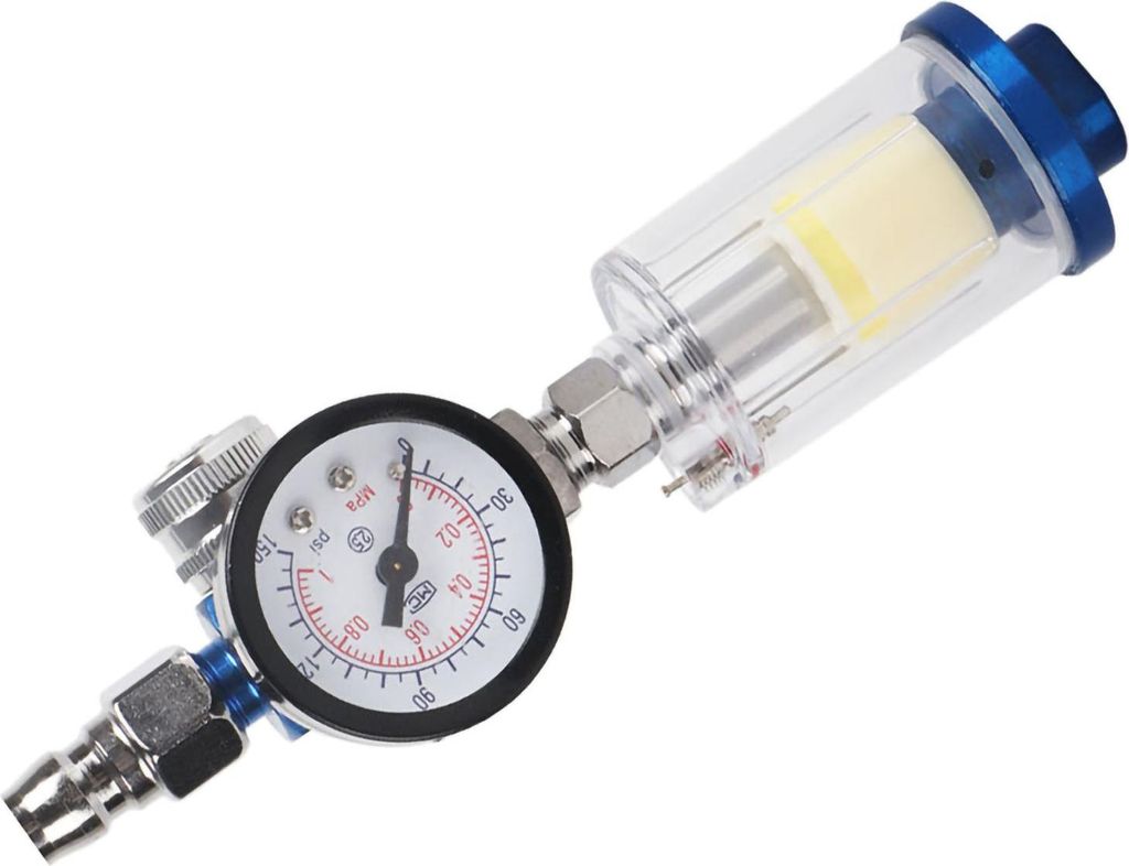 1/4-Zoll-Luftdruckregler-Manometer-Öl-Wasserabscheider-Filterwerkzeug für Spritzpistolen
