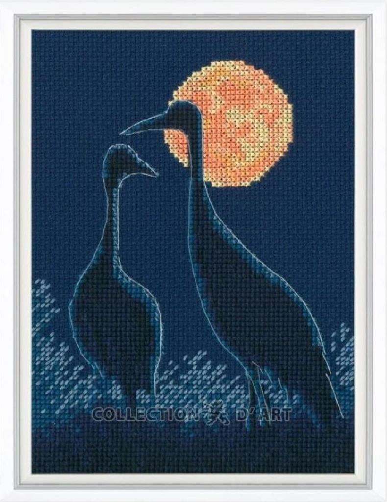 RTO Kreuzstich Stickpackung "Vollmund", Zählmuster, 12x15,5cm