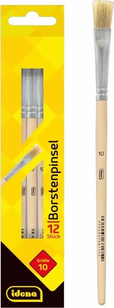 Idena Borstenpinsel Größe 10 FSC100% Produktbild 