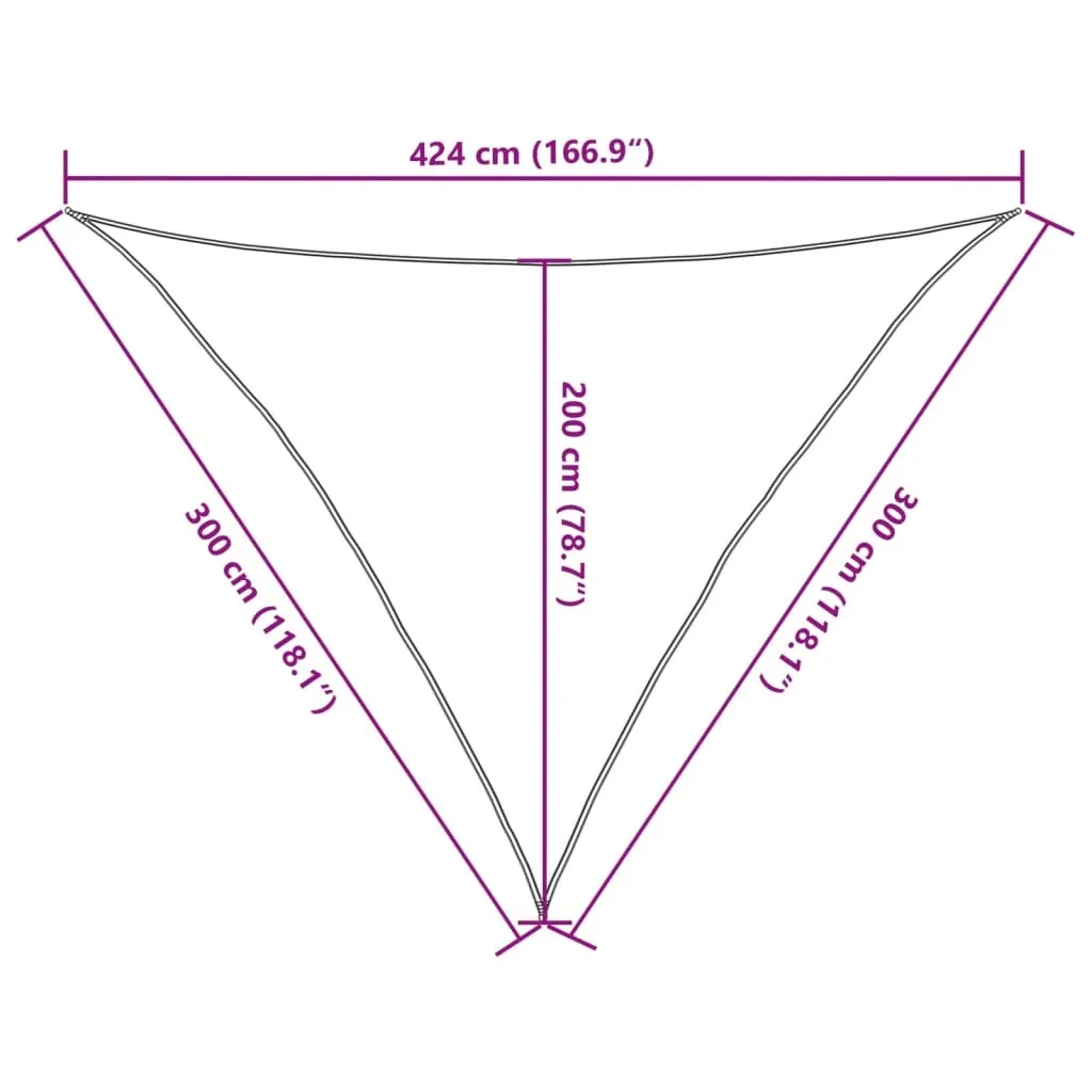 Tenda da Sole vidaXL Grigio Chiaro 3x3x4,24 m - Oxford 100% Impermeabile - 9
