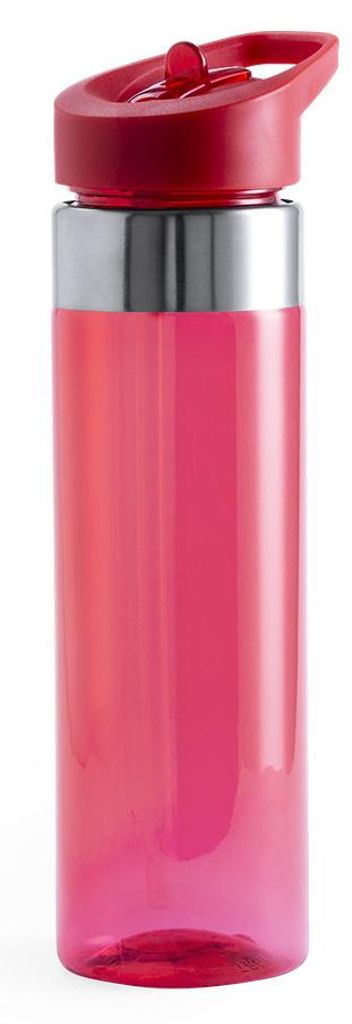 Trinkflasche - 650 ml - rot - Kunststoff mit Twist-off-Verschluss
