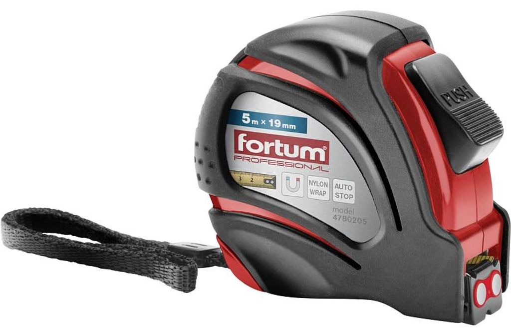 FORTUM Maßband, 5 m, Bandbreite 19 mm