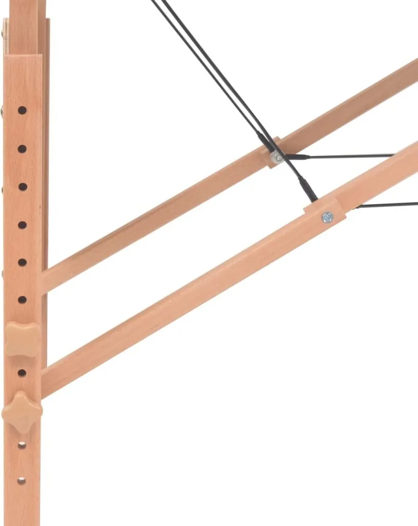 Table de massage blanche 10 cm d'épaisseur pliable à 2 zones - 8