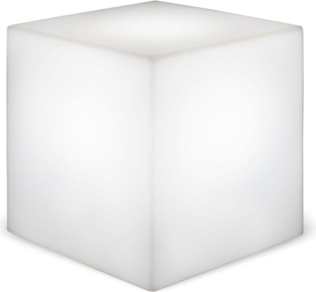 Stehlampe außen E27 IP65 B: 20 cm cm Weiß quadratisch kaltweißes Licht 6500 K 250 lm Modern Wegeleuchte