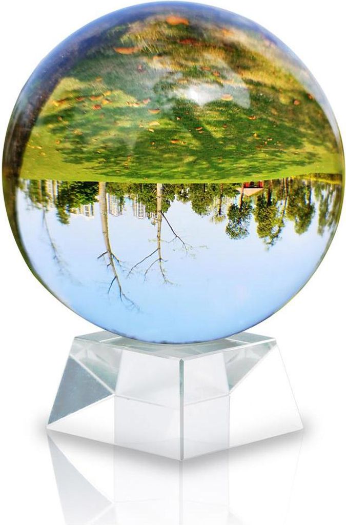 Boule de cristal Intirilife avec support en CRISTAL CLAIR Image du produit 