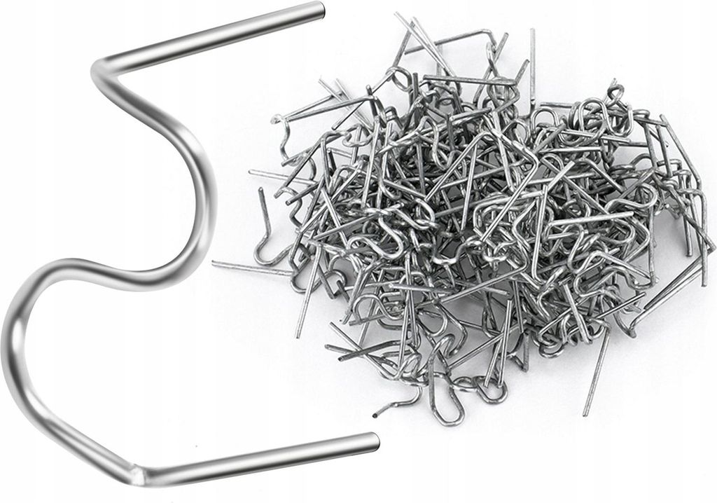 Rosfix S-förmige Kunststoffklammern 0,6 mm 100 Stück. Produktbild 