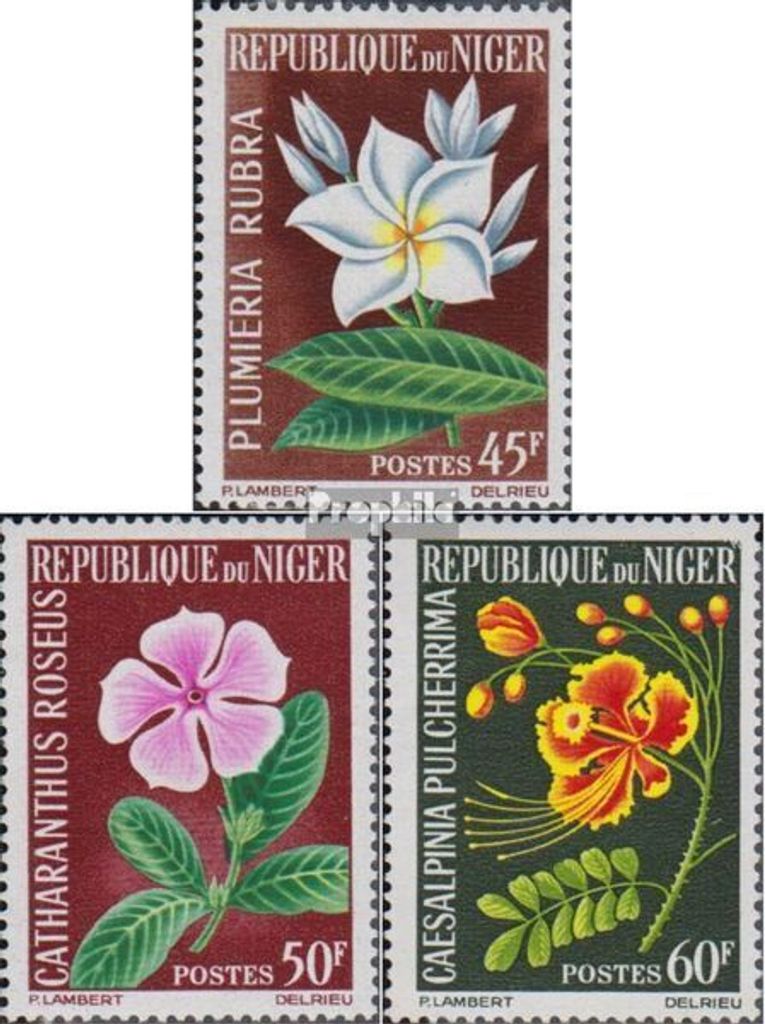 Briefmarken Niger 1965 Mi 91-93 (kompl.Ausg.) postfrisch Produktbild 