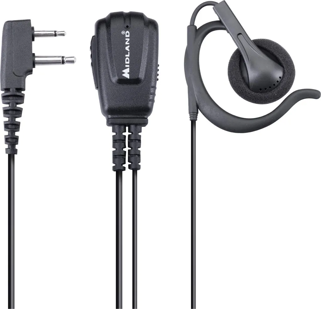 Microfono Midland MA24-L PRO per Caccia e Trekking - Attacco 2 Pin