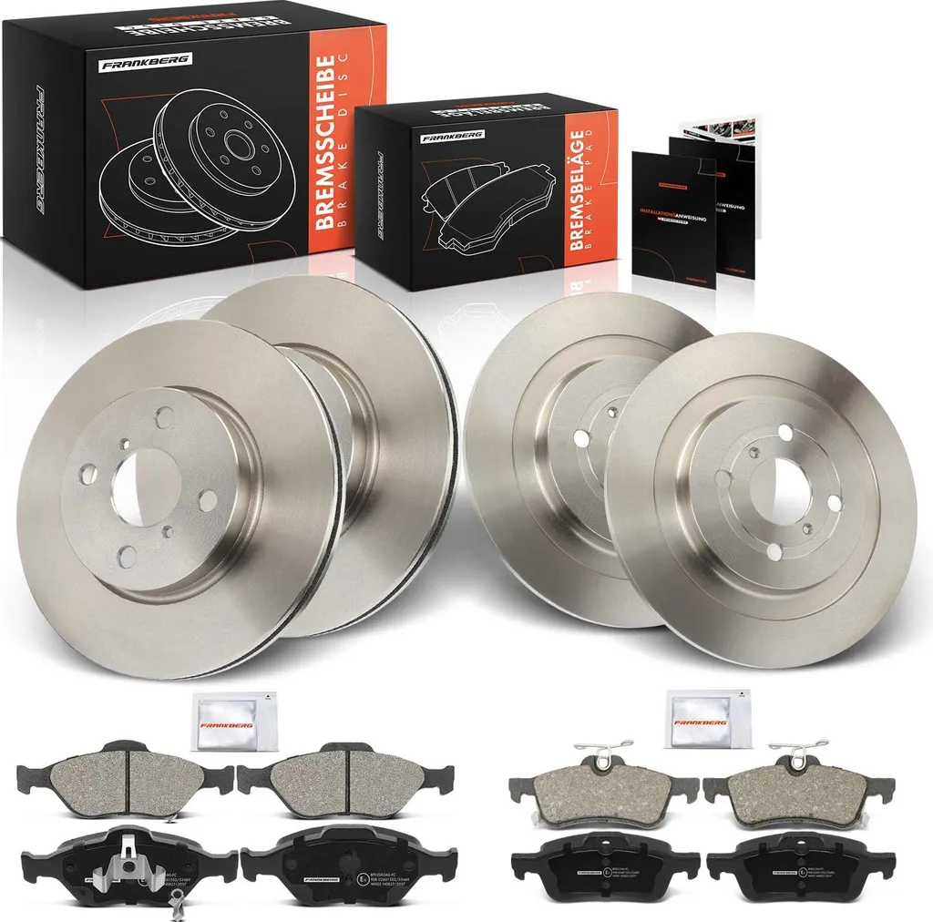 Disques de Frein avec Plaquettes Haute Résistance pour Daihatsu Charade