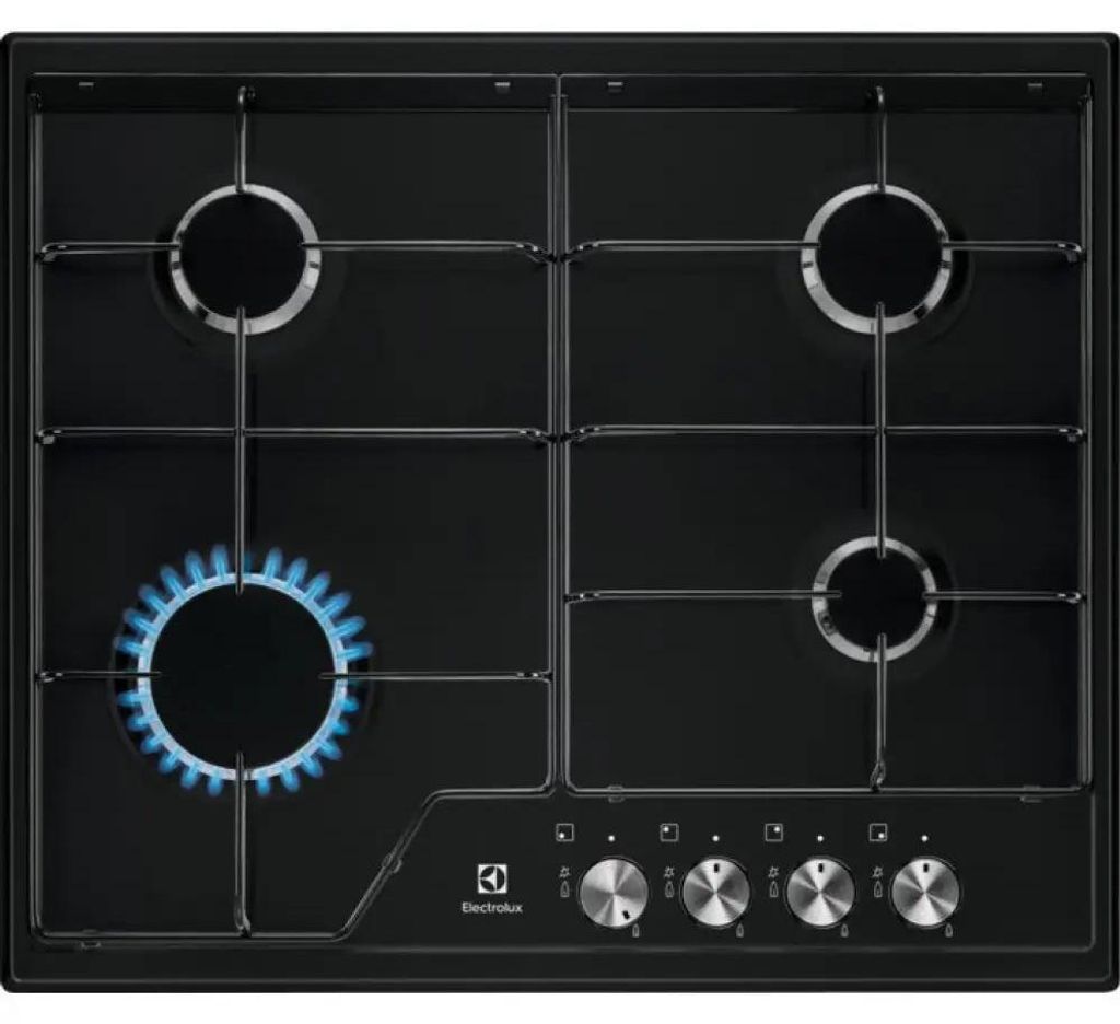 Płyta Electrolux EGS6424K Czarna Do zabudowy 60 cm Gazowa 4 Zdjęcie produktu 
