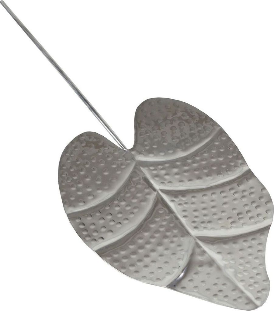 Dekoschalen Lindenblatt Aluminium poliert Design Wandschmuck Dekoration