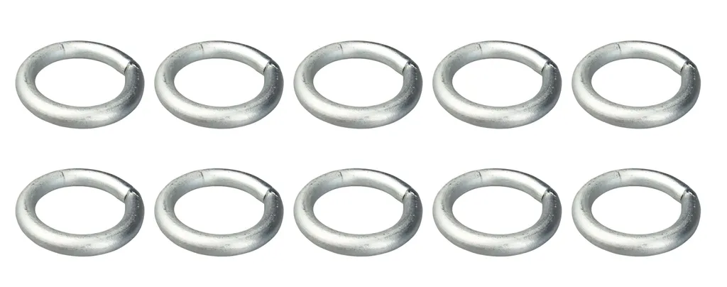 Anneau de levage et fixation en acier galvanisé Ø65 mm Alberts - 10 unités