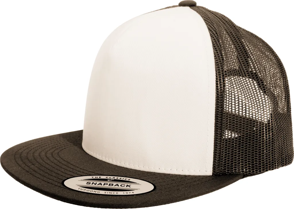 Yupoong Flexfit Unisex Baseball Cap Trucker RW3301 (Taglia unica) (Marrone/Bianco)