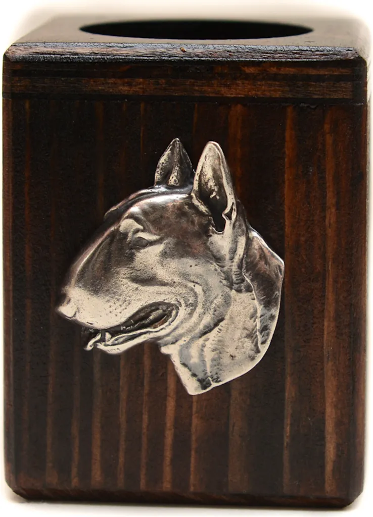 Arreda con Amore: Portacandele Bull Terrier II Art-Dog in Legno