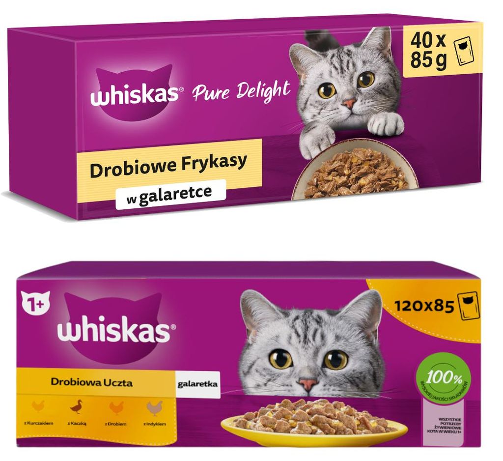 Whiskas Adult 160x85g Nassfutter für ausgewachsene Katzen Produktbild 