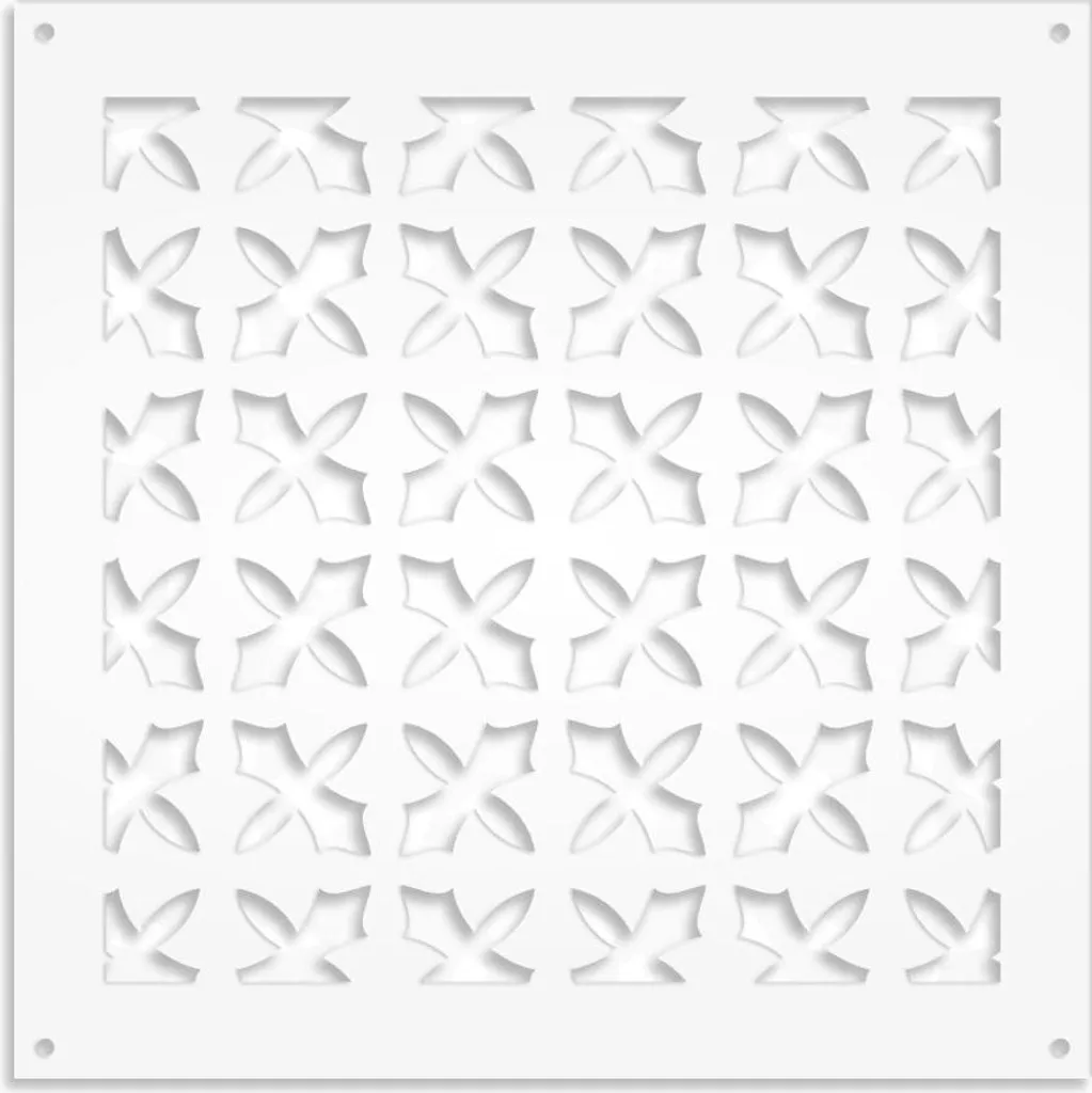 Pannello Divisorio PVC Bianco 98x98 CRUSADES - Frangisole da Parete