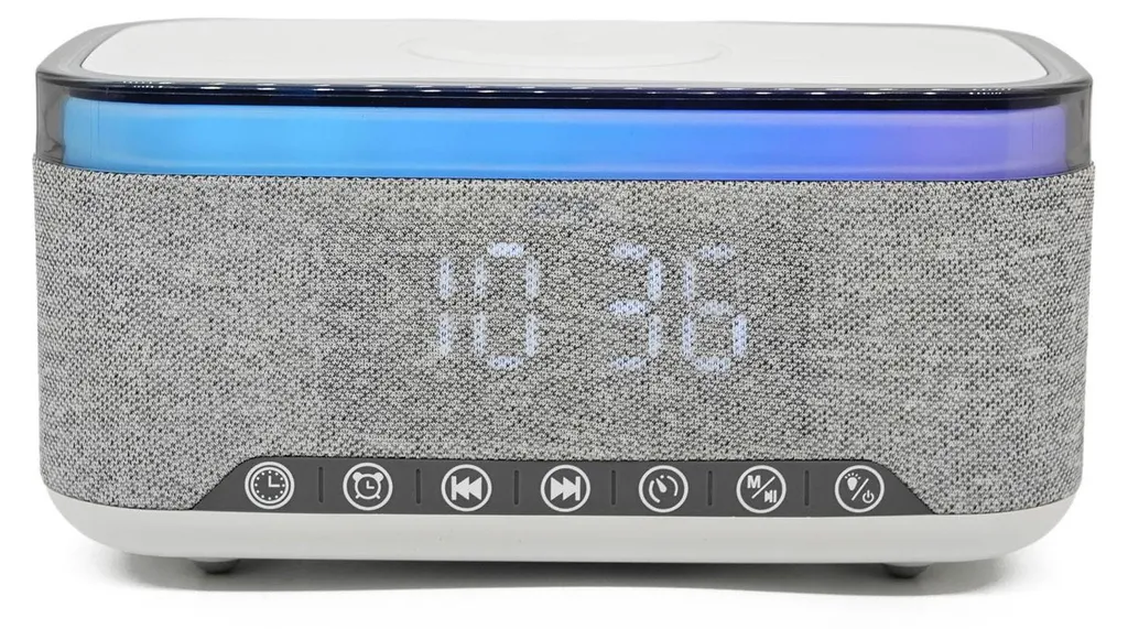 Denver CRQ-225 Radio Réveil avec Chargeur Induction QI et Double Alarme