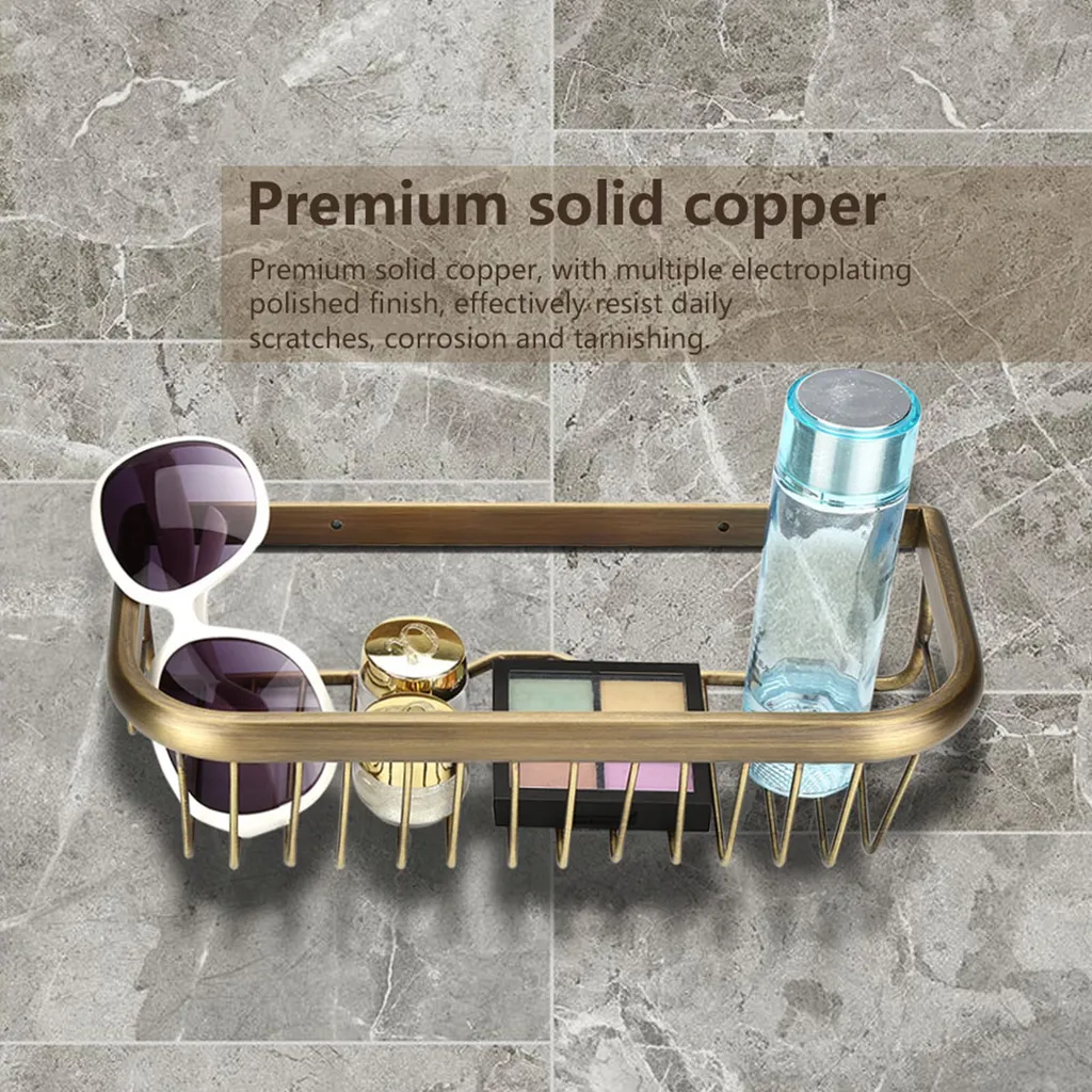 Panier de douche en inox noir mat antirouille pour rangement cabine