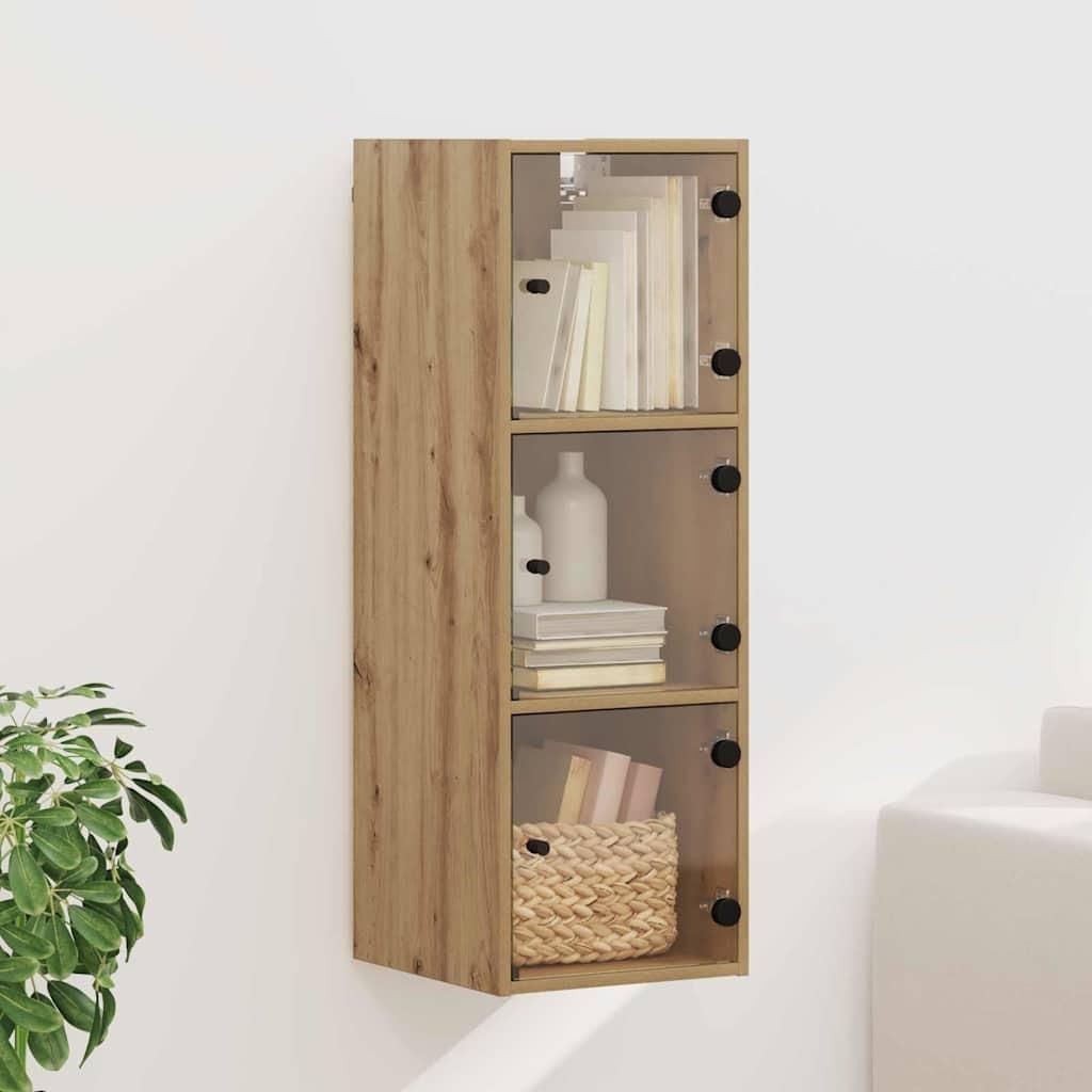 "Schlussverkauf" Wandschrank 1 PC - Mit Stauraum - Artisan-Eiche 35x37x102 cm Holzwerkstoff C7146