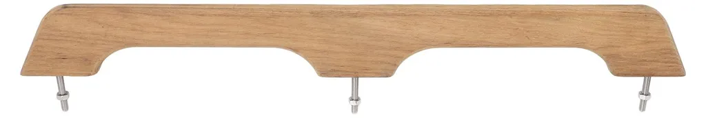 Poignée de maintien en bois de teck 56 cm pour pont de bateau et yacht