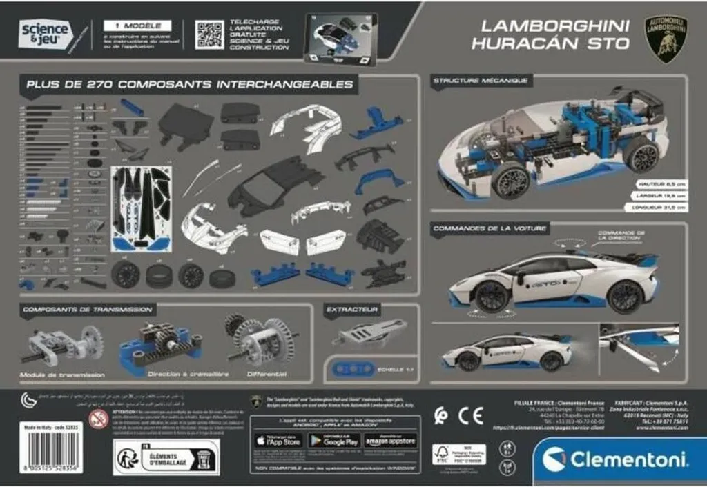 Clementoni Lamborghini Huracán STO à Construire avec Roues Directrices - 6