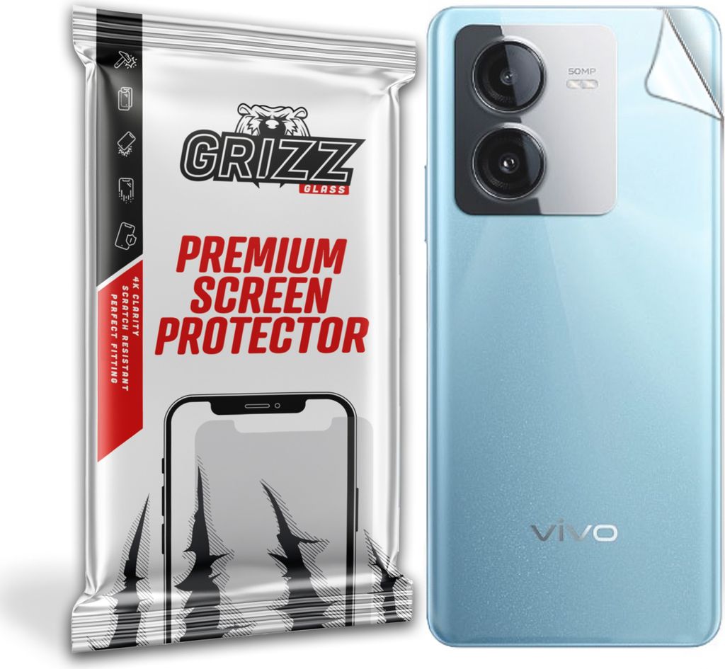 Folie für die Rückseite GrizzGlass SatinSkin für Vivo Y78t