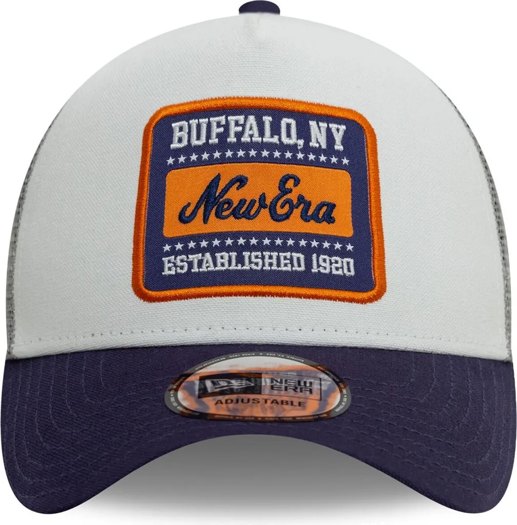Casquette New Era Trucker Blanche Anti-Transpiration A-Frame Mesh - 4