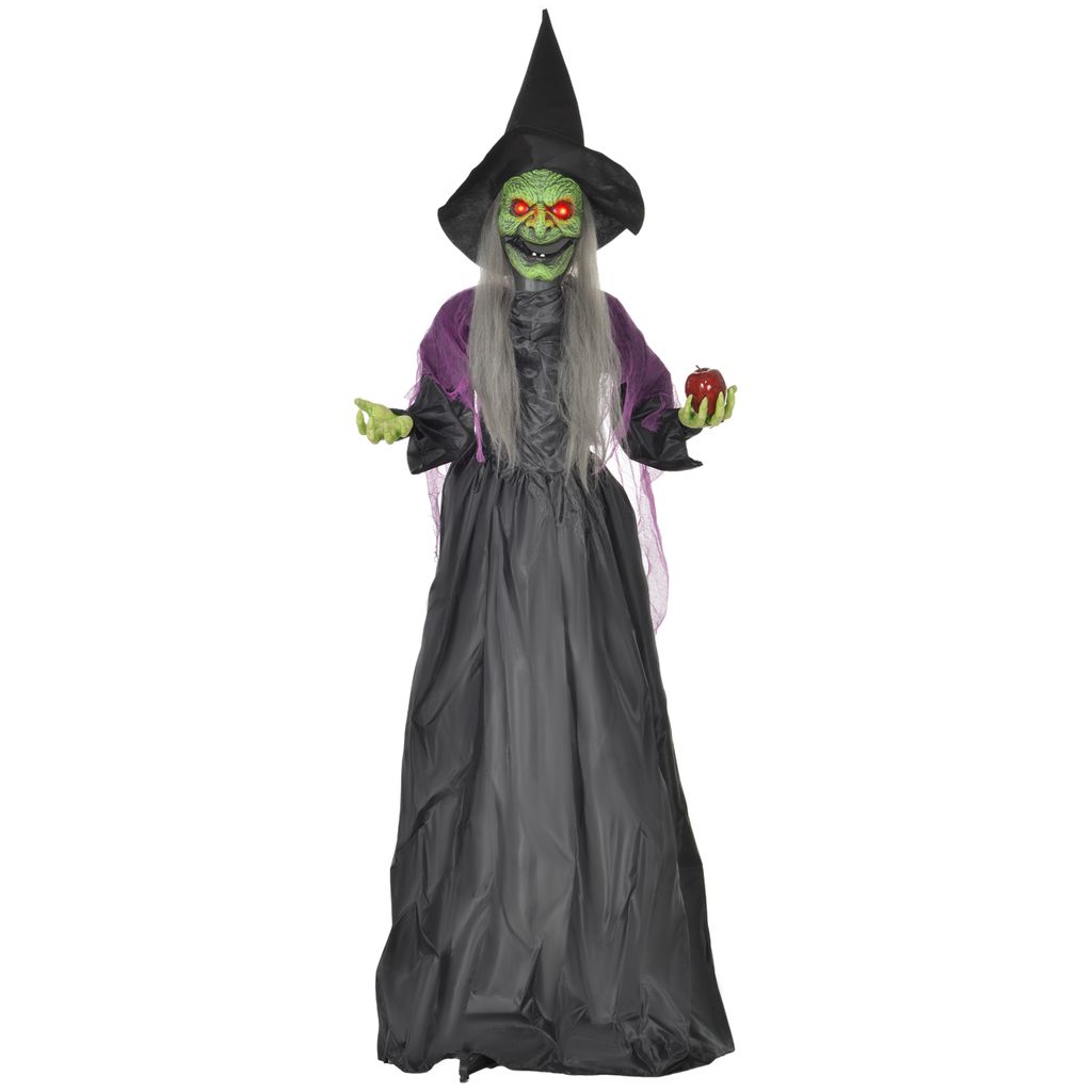 HOMCOM Decorazione di Halloween da 180 cm: strega di Immagine del prodotto 