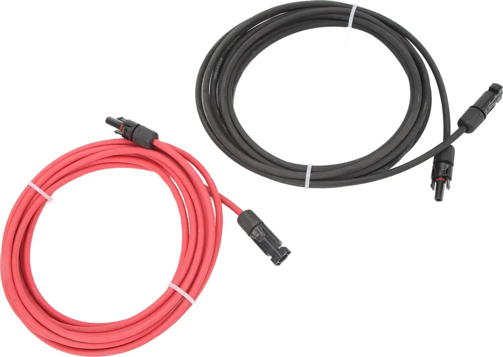 Cavo Solare Camper 6 Metri 10AWG: Energia Ovunque con Connettori Inclusi