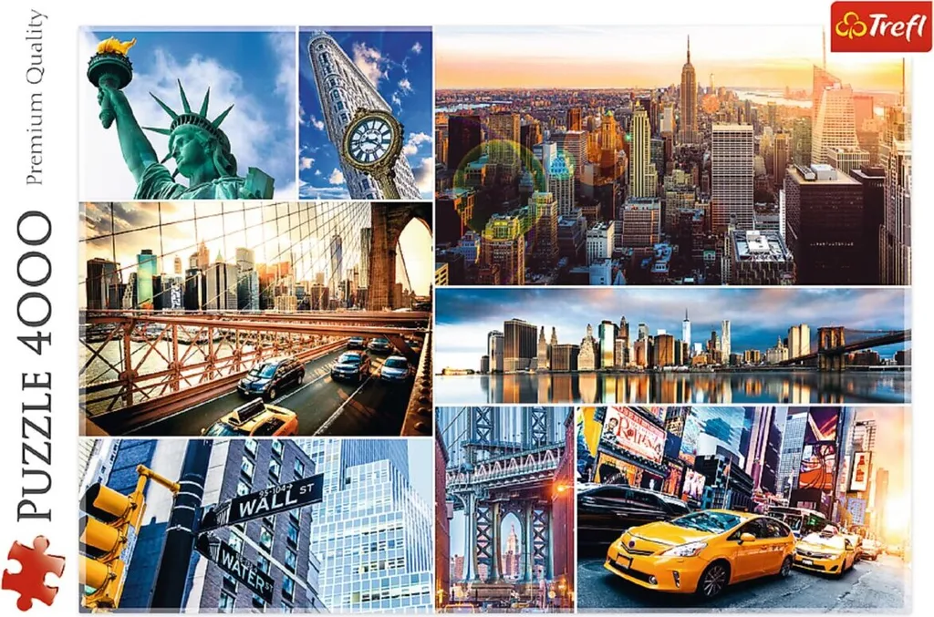 Puzzle Trefl New York Collage 1000 pièces - Puzzle Adulte Ville USA