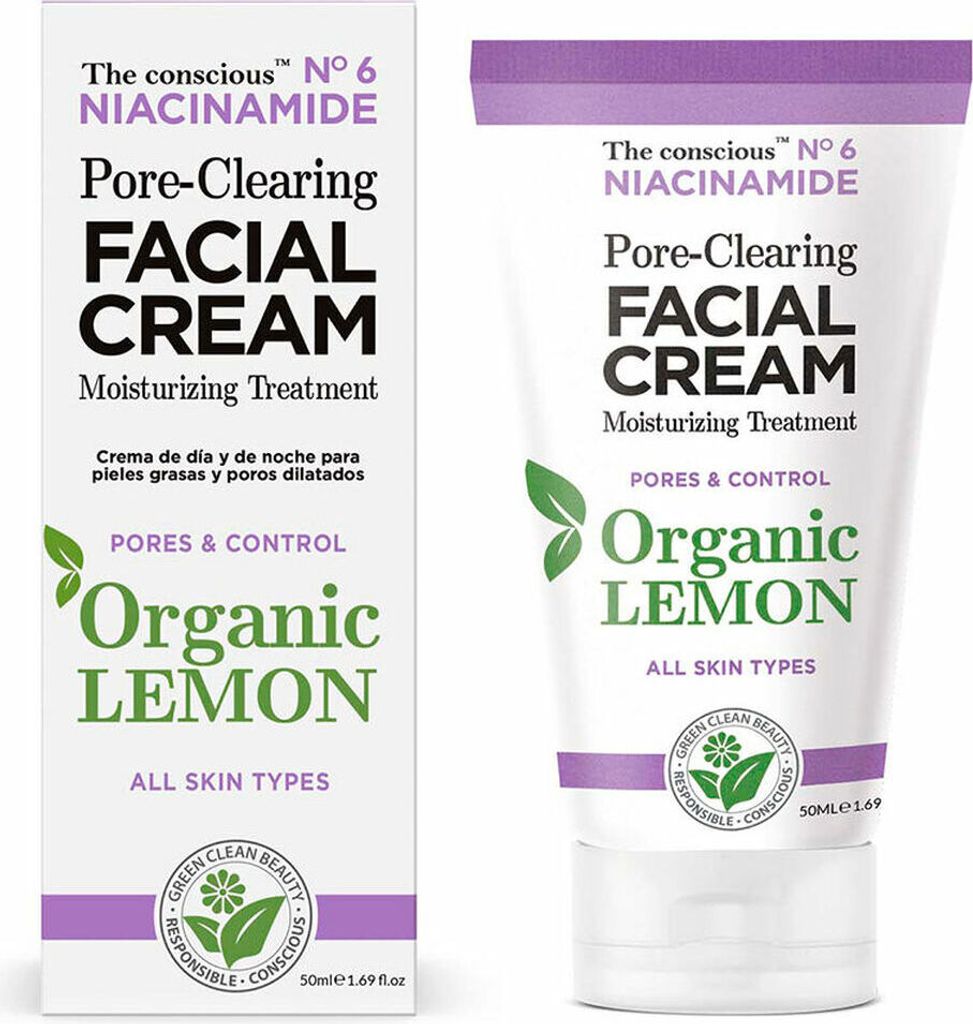 The conscious NIACINAMIDE porenreinigende Gesichtscreme Bio-Zitrone 50 ml
