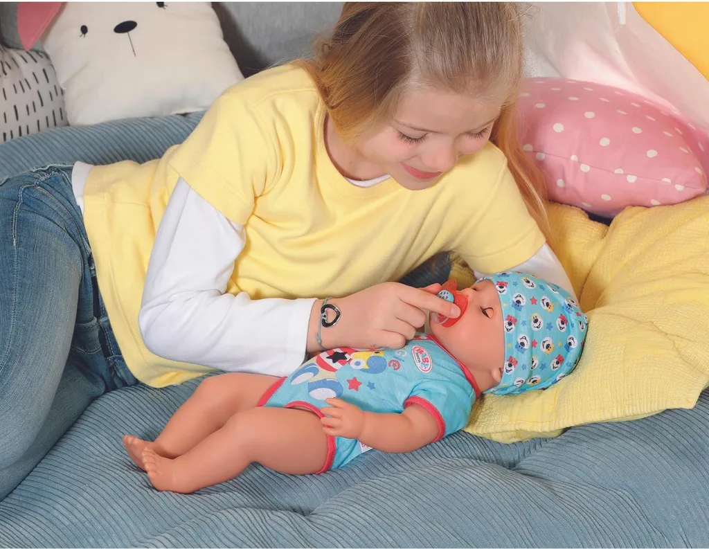 Poupon BABY born Magic Garçon 43 cm : le compagnon pour rassurer l'enfant - 8