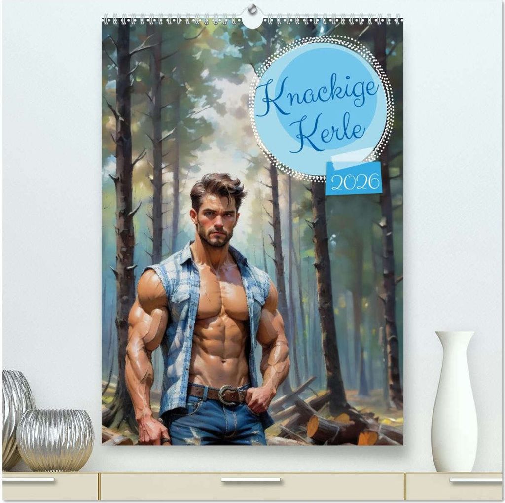Knackige Kerle (hochwertiger Premium Wandkalender 2026 DIN A2 hoch), Kunstdruck in Hochglanz