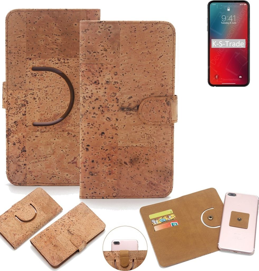K-S-Trade Handy-Hülle Schutz-Hülle kompatibel mit Apple iPhone 12 Pro Max Handyhülle Schutzhülle Korkhülle Kork-Hülle 1x