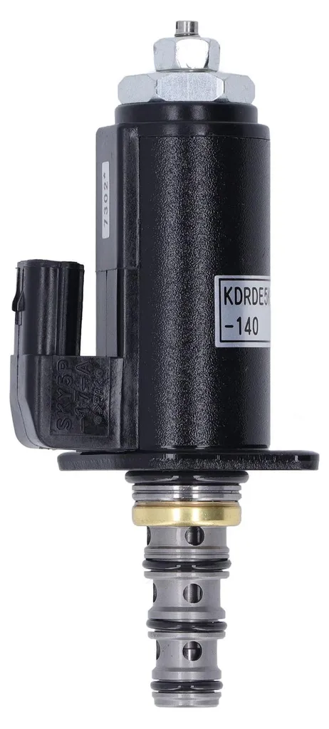 Électrovanne en acier allié KOBELCO pour pompe hydraulique de 24 Volts