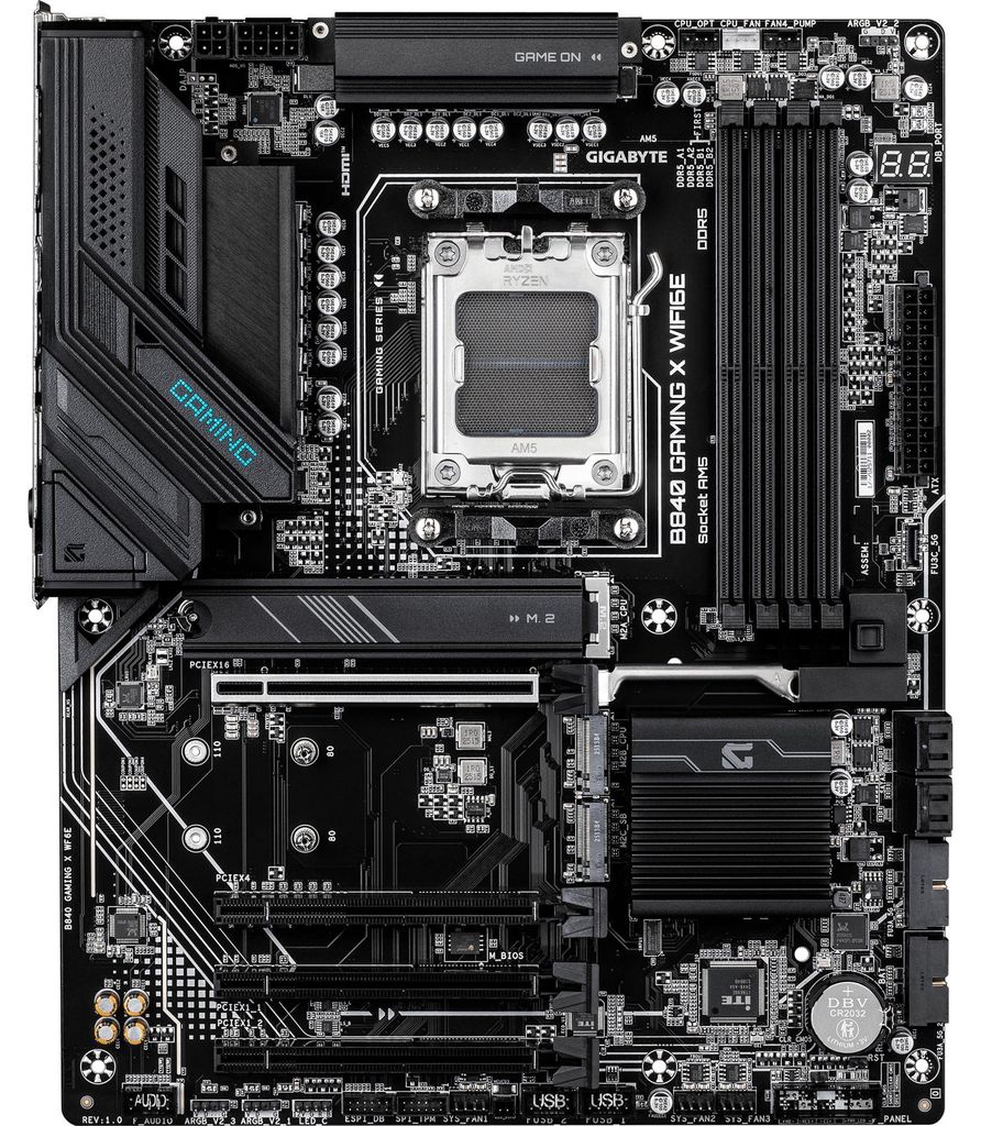GIGABYTE MB GBT AMD AM5 B840 Gaming X WFI6E Immagine del prodotto 