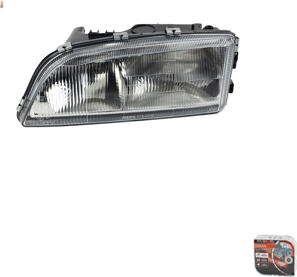 Scheinwerfer + Osram Night Breaker Laser passend für Volvo S70 V70 Links 9483027 9151466 8628398 8628617 9169596 Johns