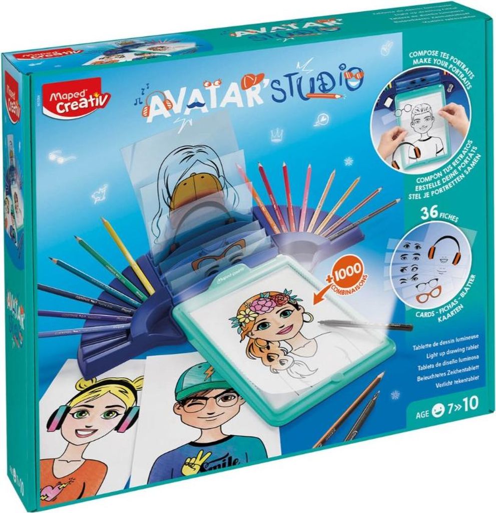 Maped Creativ LED-Leuchttisch/Zeichentisch AVATAR STUDIO türkis