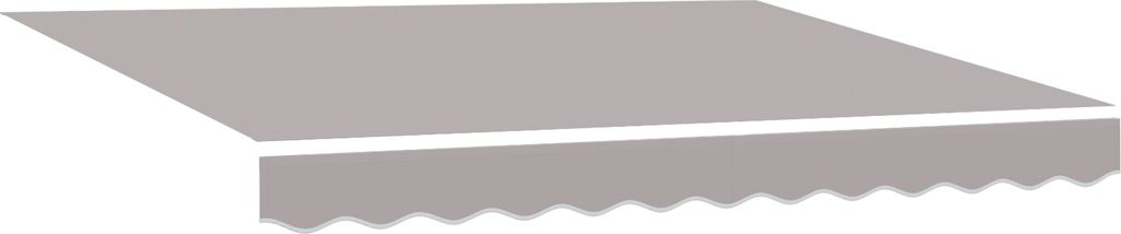 2025 Moderne Automatische einziehbare Markise Hellgrau 300x250 cm - Markisen Hommie79798