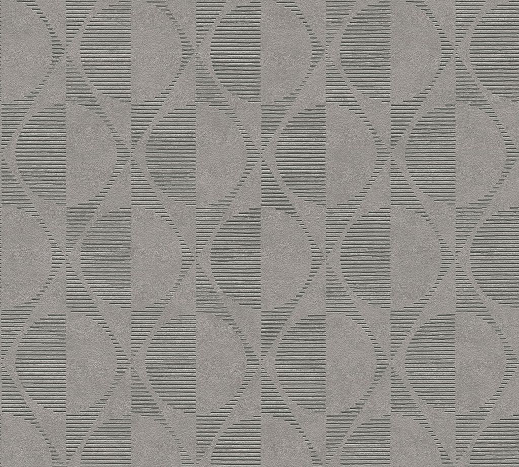 A.S. Création Retrotapete Pop Style Vliestapete grau beige Produktbild 