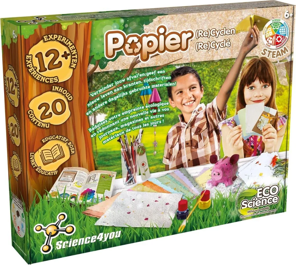 Activité éducative environnement kit recyclage papier Science 4 You enfant